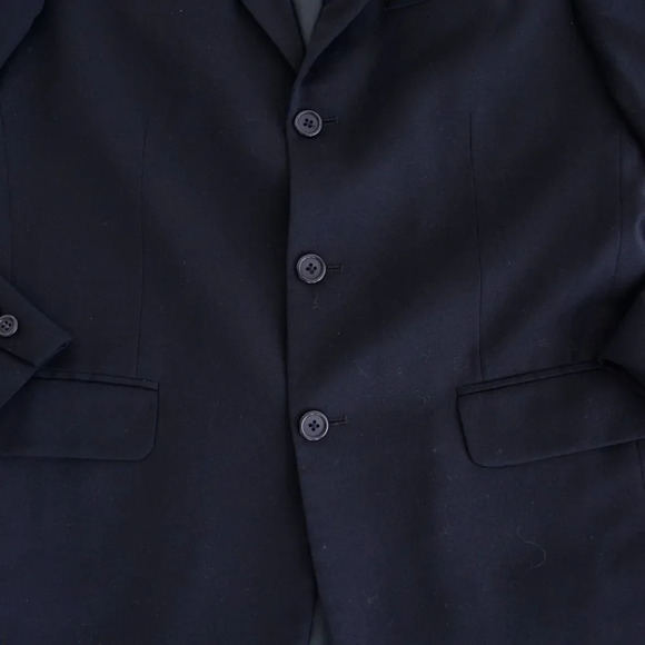 Statfford Navy/Black 100%  Wool Suit and Pant Set Size 32/30 Pant - Picture 15 of 16